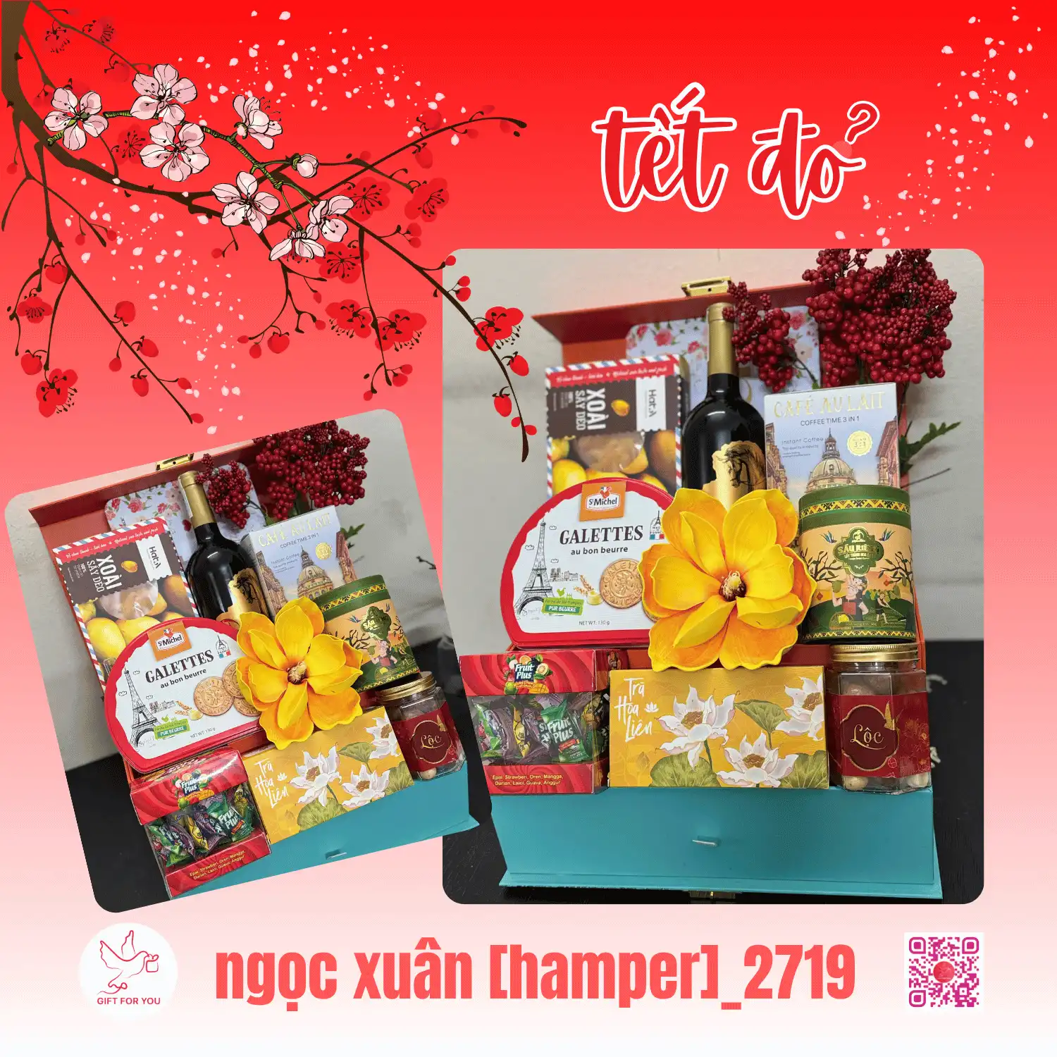 NGỌC XUÂN [hamper/ giỏ quà] _2TC2719