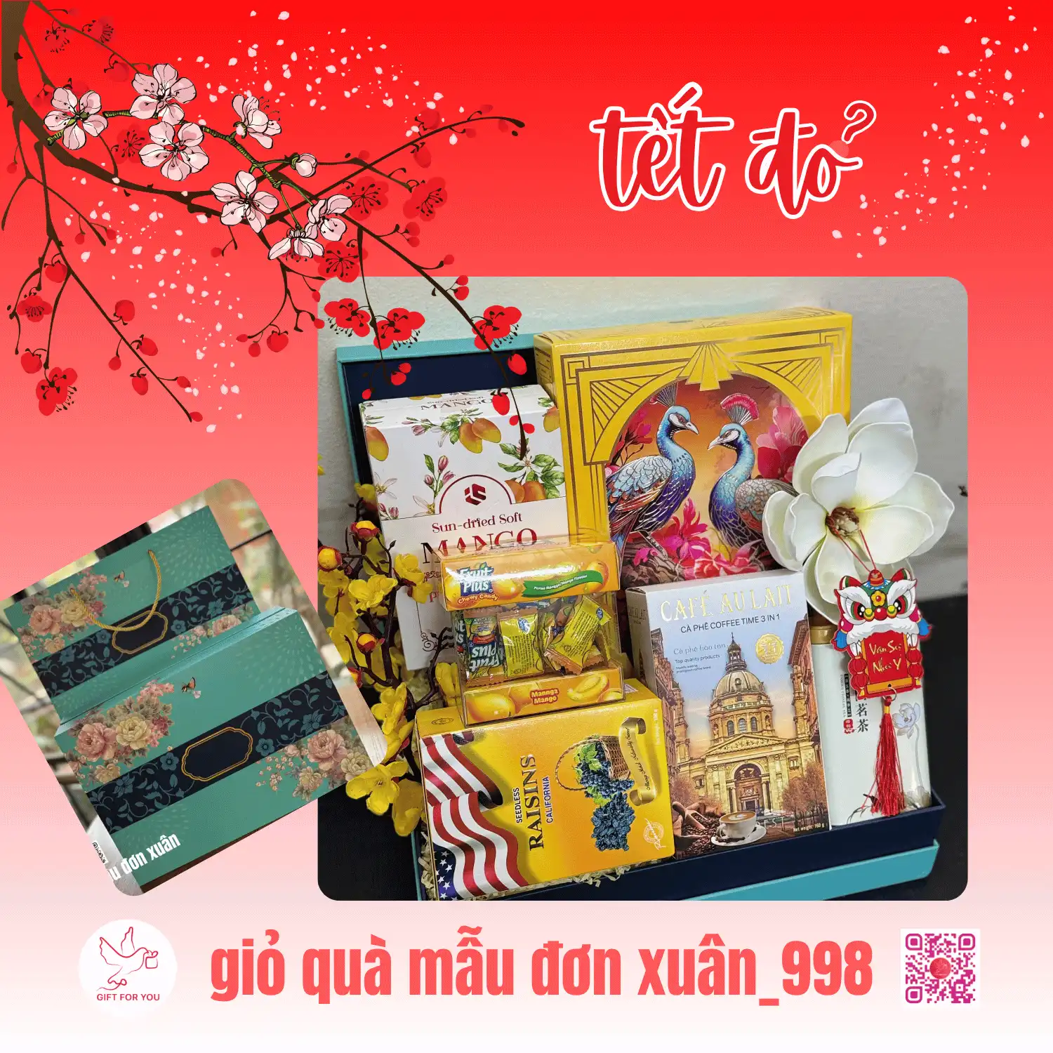 GIỎ QUÀ MẪU ĐƠN XUÂN_ MDX 998