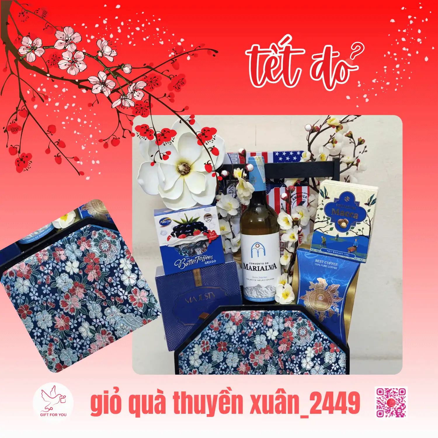 GIỎ QUÀ THUYỀN HOA MỘC LAN_2449