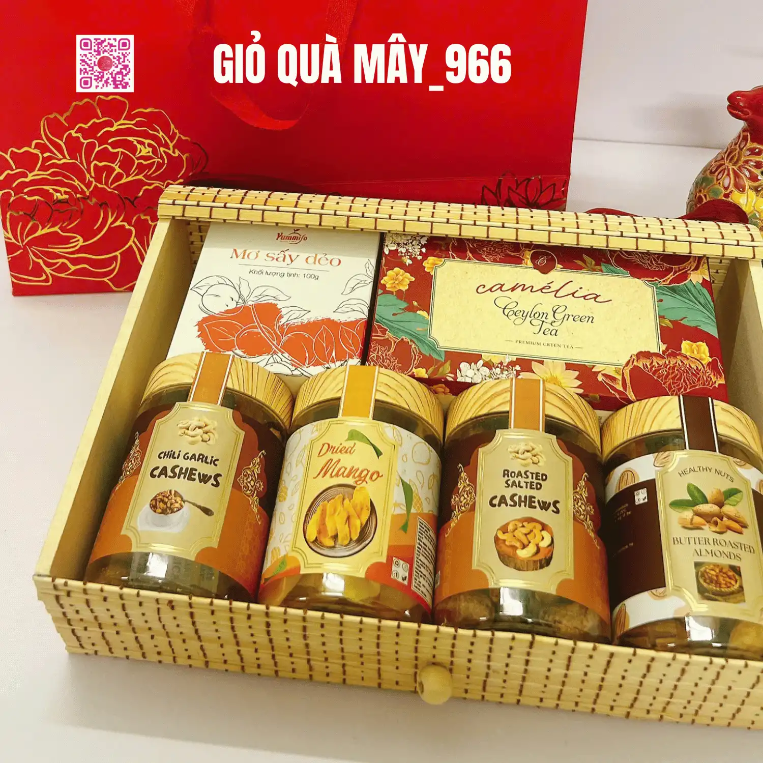 GIỎ QUÀ TẾT ĐỎ _G4U_966