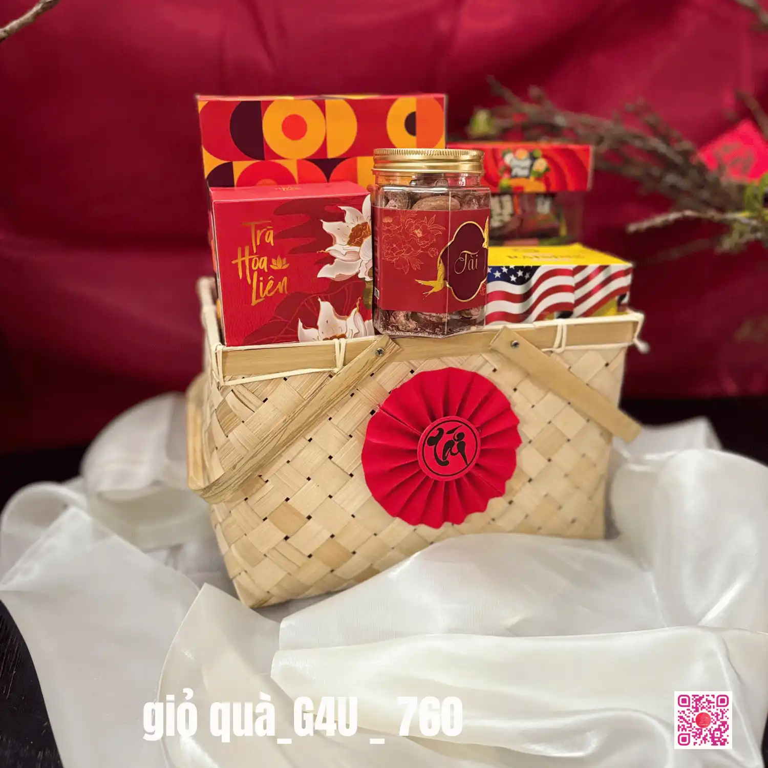 GIỎ QUÀ TẾT ĐỎ _G4U_760