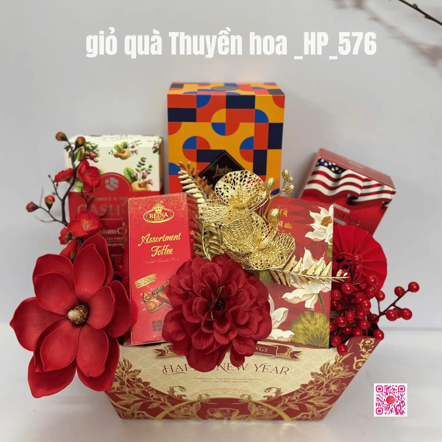 GIỎ QUÀ THUYỀN XUÂN _576